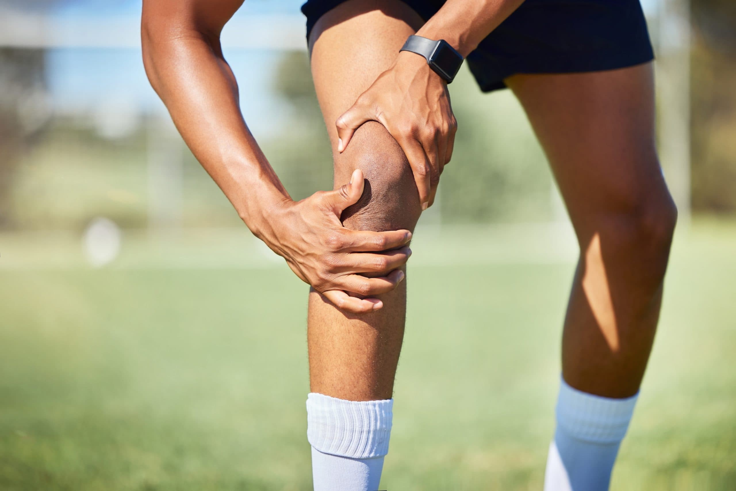 Athlete with a sports injury