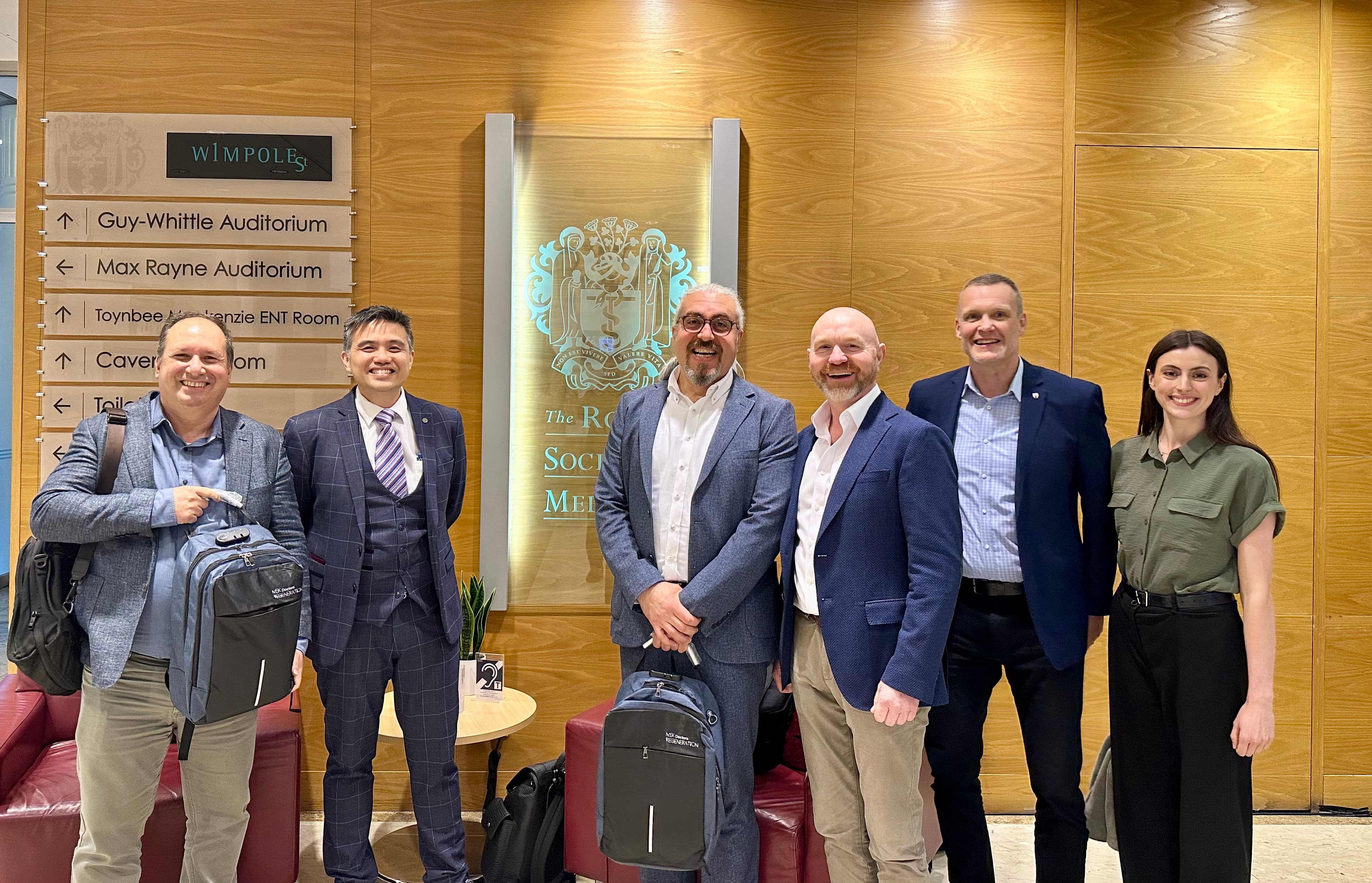 Professor Lee with colleagues at the Royal Society of Medicine