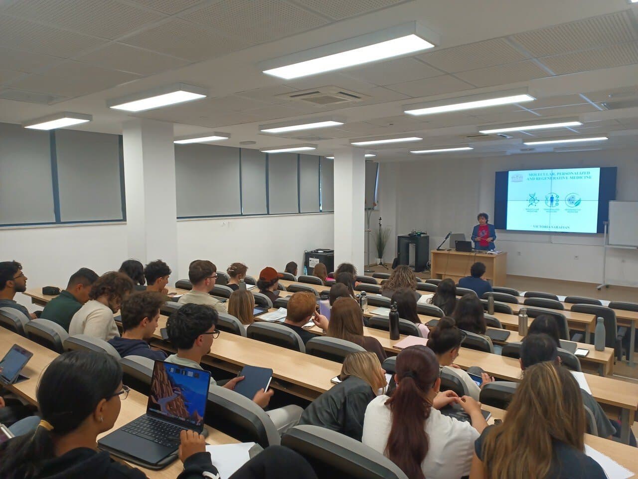 Students attending the elective course Molecular, Personalised and Regenerative Medicine at the Medical University of Plovdiv