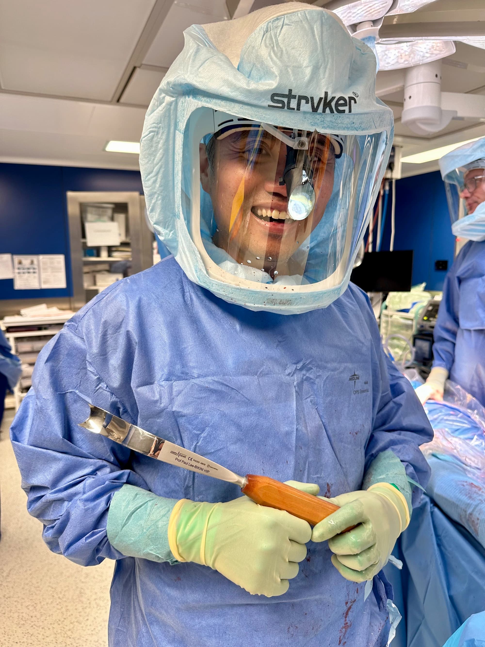 Professor Lee operating, trauma and orthopaedic surgery